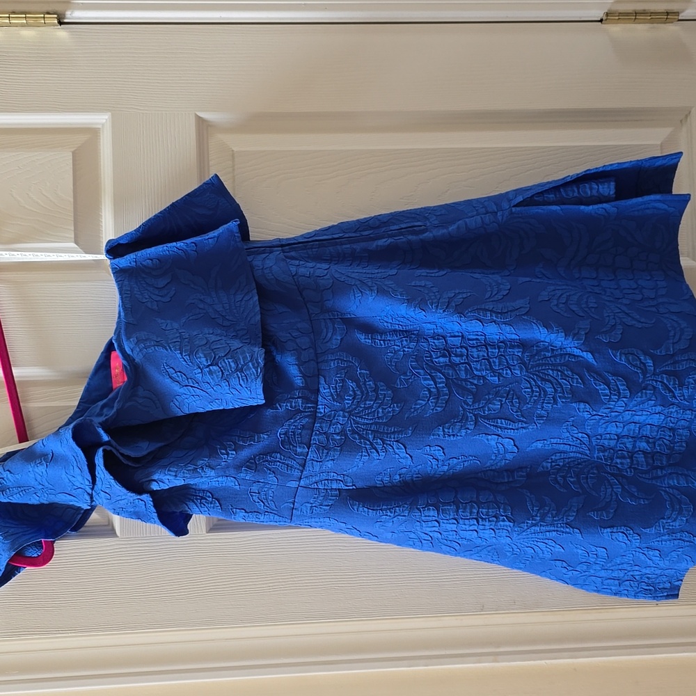 Lilly Pultizer Blue Kipton One Shoulder Romper